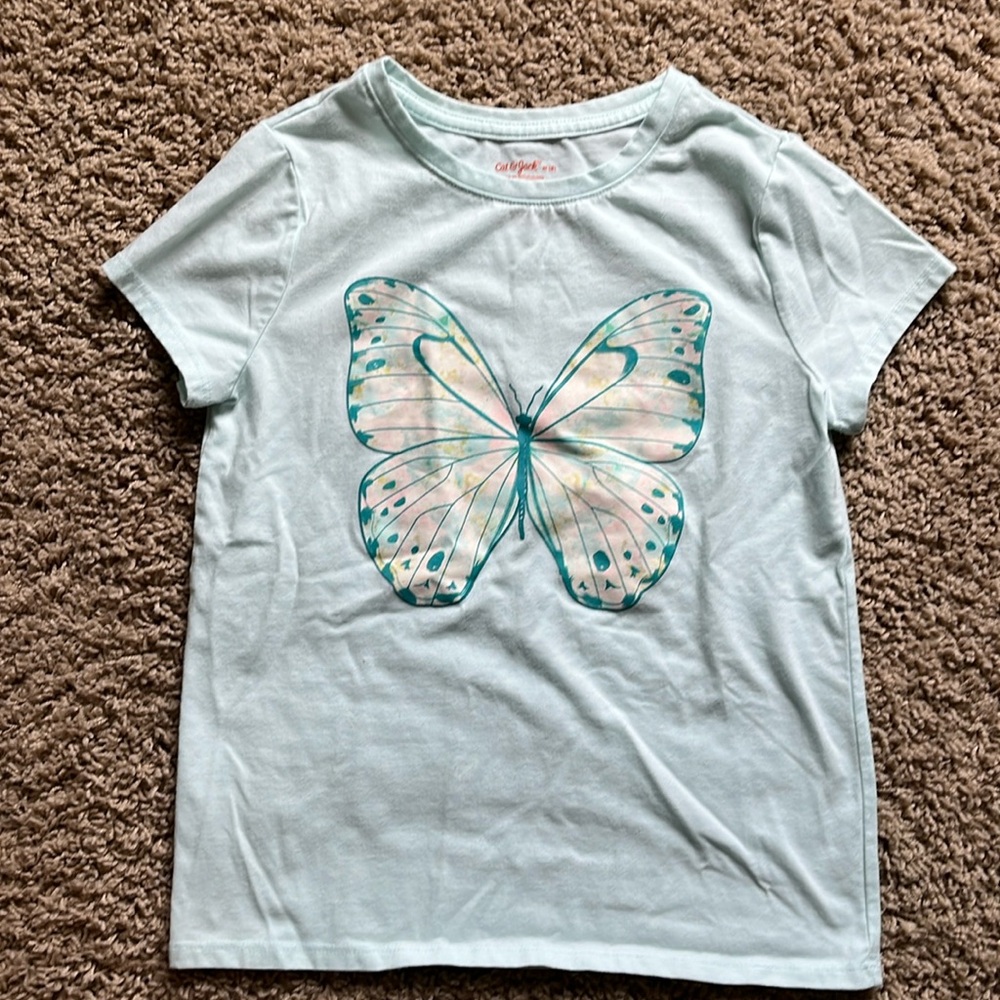 Car & Jack butterfly short sleeve shirt